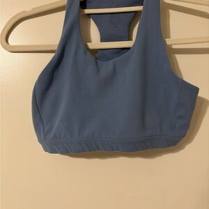 Athleta Blue Sports Bra Medium Support Racerback
